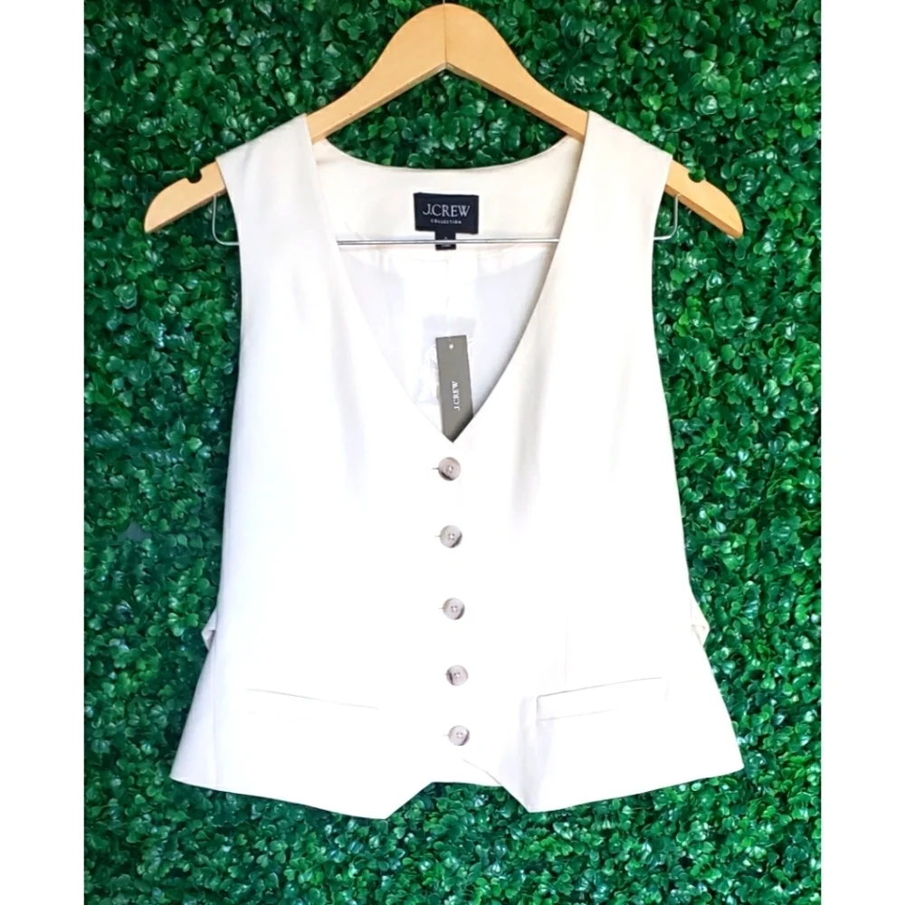 42. J.Crew Collection Slim-fit vest in drapey twill